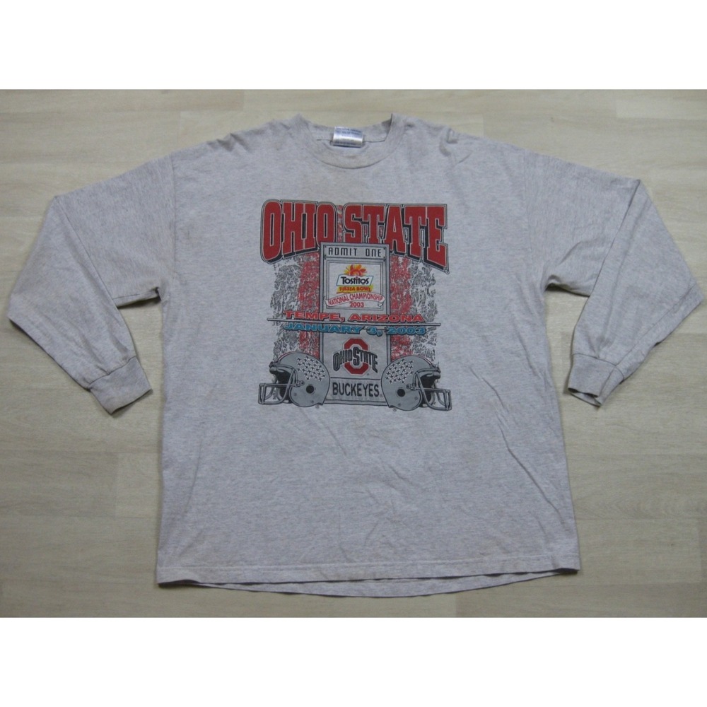 Vintage Ohio State Buckeyes National Champions T-Shirt (XXL)‎ 2003 Fiesta Bowl